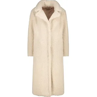 Alife & Kickin Winterjacke Damen HariAK A Winterjacke, Jacke Kuscheliger langer Teddy Wintermantel in lässiger Schnittform beige XXL