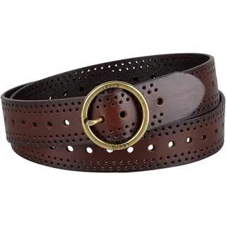 Levi's Damen Fully Perforated Belt Gürtel, Braun, M - M