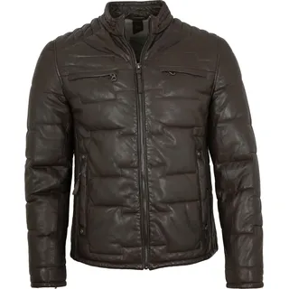 Gipsy- Herren Lederjacke Steppjacke Lammnappa chestnut : XL - Braun - XL