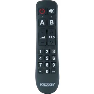 Schwaiger Fernbedienung 2 in 1 schwarz, 2x LR03 (AAA)
