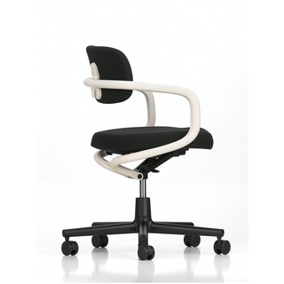 Vitra Bürodrehstuhl Allstar Sitz und Rücken schwarz, Designer Konstantin Grcic, 78.5-95.5x70x70 cm