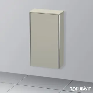 Duravit XSquare Halbhochschrank 50 x 89,6 x 23,6 cm Taupe Seidenmatt
