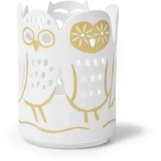 Teelicht "Eulen" mit Gold