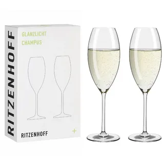 Ritzenhoff Sektglas Glanzlicht, Glas, Spülmaschinengeeignet, transparent, Uni, H: 24cm