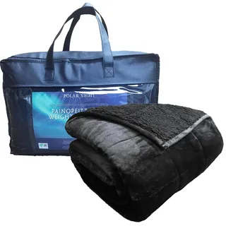 Polar Night Gewichtsdecke 150x200cm Sherpa Black - 5 Kg