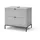 Grau 70 x 63 cm mit 2 Schubladen