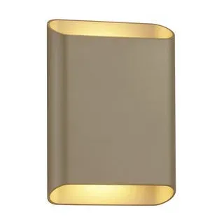 Helestra Led-Wandleuchte Toco, Cappuccino, Metall, F, 14.5x4.0x20 cm, RoHS, Lampen & Leuchten, Innenbeleuchtung, Leuchten nach Räumen, Wohnzimmerlampen