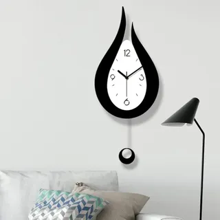 Xintang Wanduhr Lautlos Pendeluhr Mit Wassertropfen Design Modern Nordische Wanduhr Für Wohnzimmer Kreative Wanduhr Für Schlafzimmer Modisch