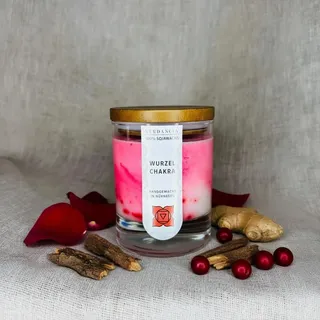Verdancia Soja-Duftkerze - Chakra-Kerze - "Wurzelchakra" - Yogakerze