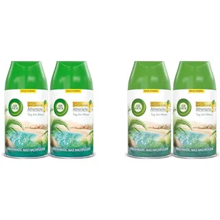 Air Wick Freshmatic Max Raumspray DUO – Nachfüller für den Air Wick Freshmatic Max – Duft: Tag am Meer – 2 x 250 ml Nachfüller (Packung mit 2)