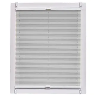 Büscher Sunlines Plissee »Crepe« Lichtschutz 75 cm breit grau, 75x150 cm