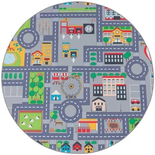 TT Home Kinderteppich 160 x 160 cm Grau