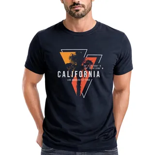 Neverless® Herren T-Shirt California Los Angeles Surfing Motiv Sommer Fashion USA Streetstyle Print Aufdruck - XXL