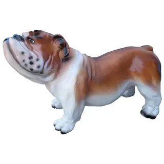 Xlmoebel Gartenfigur Lebensgroße Hundestatue aus wetterfestem Kunststoff für den Garten, (Skulptur, Skulptur A159-38x62cm), Hergestellt in Europa beige|braun