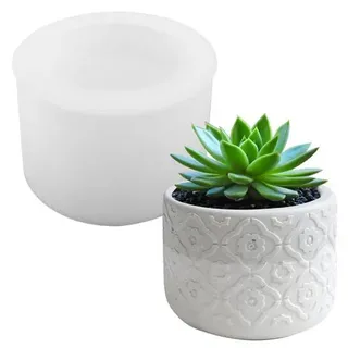 Silikonform Vase für Epoxidharz und Beton, Gießform Blumentopf, Stifthalter