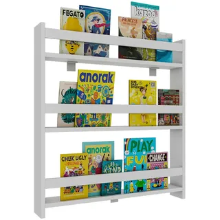 VCM Kinderregal Kidos 70 x 80 x 10 cm Holz weiß