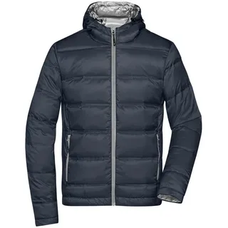 James & Nicholson Daunenjacke Leichte Sportliche Herren Daunenjacke mit Kontrast-Innenfutter JN1152 Gesteppte Daunenjacke in verschiedenen Farben blau S