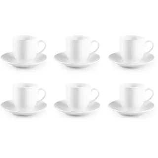 Excelsa 65472 Set mit 6 Kaffeetassen, Porzellan