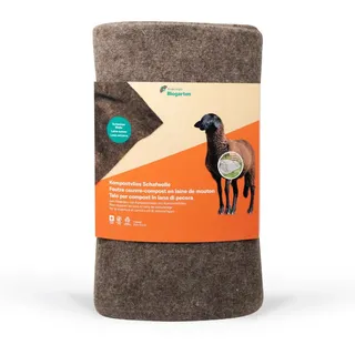 Andermatt Biogarten Kompostvlies aus Schafwolle 250 x 220 cm – natürliche Kompostabdeckung, atmungsaktiv, wasserdurchlässig, für Komposter, Hochbeet & Garten
