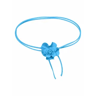 COLLEZIONE ALESSANDRO Damengürtel Leder blau/türkis 0
