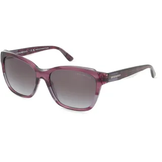 Emporio Armani EA4209 Damen-Sonnenbrille Vollrand Eckig Acetat-Gestell, lila