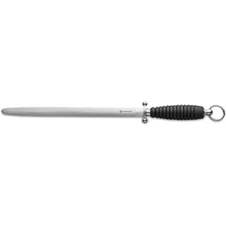 Wüsthof Wetzstahl 32 cm oval, Schwarz / Silber
