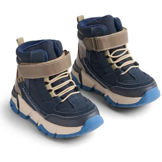 Wheat Trainingsschuh WHEAT "WHEAT Bootie Muni Tex", Kinder, Gr. 24, blau (navy), Leder, Schuhe