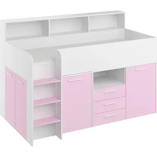 BIM Furniture Etagenbett NEO 90 x 200 cm Eiche weiß lavendel