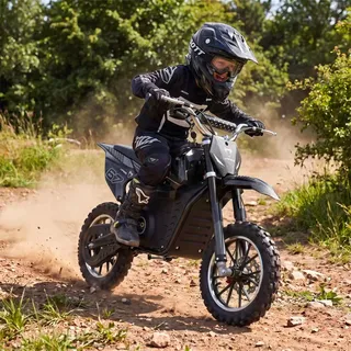 ACTIONBIKES MOTORS Kinder-Crossbike Viper Elektro-Kindermotorrad schwarz (SW)