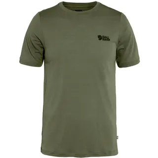 Fjällräven Herren Abisko Wool Logo T-Shirt (Größe XS, gruen)