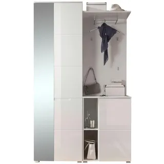 moebel-dich-auf Garderobenschrank Slice 120 x 198 x 40 cm Weiß