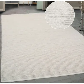 Teppich ANDAS "Kreta, mit Wolle, handgewebt, Naturfaser" Teppiche Gr. B/L: 80 cm x 150 cm, 14 mm, 1 St., beige (natur) Schurwollteppiche