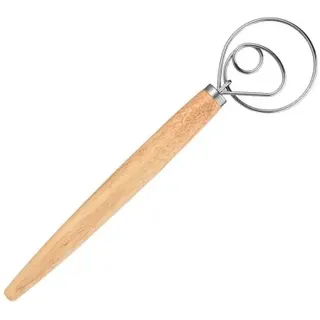 13-zoll-brotteigbesen, Professioneller Dänischer Teigbesen, Mixer, Schneebesen, Holzgriff – Monokular