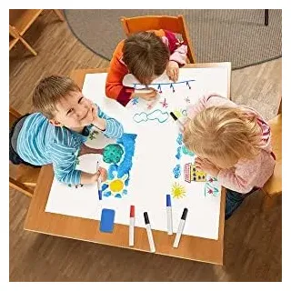 Ferromagnetische Whiteboardfolie | 20 Formate | selbstklebend & magnetisch | Eisenfolie | Magnetwand | Ferro Whiteboardfolie | Pinnwand | Farbe: Weiss (60x40cm)