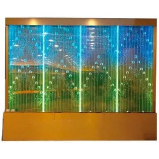 Xlmoebel Zierbrunnen LED Wasserwand mit Wasserblasen und modernem Design, (Water Wall), Hergestellt in Europa weiß