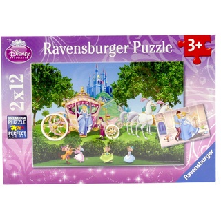 Ravensburger Puzzle Die magische Welt der Cinderella 075621 2 x 12 Teile 26 x...