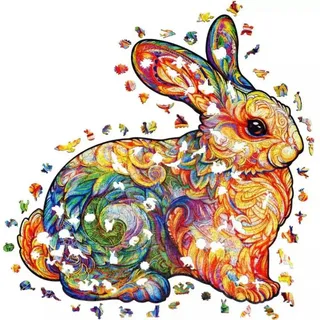 Unidragon Konturenpuzzle Holzpuzzle, Puzzleteile, Größe S
