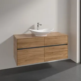 Villeroy & Boch Waschtischunterschrank 4 Auszüge 120 x 54,8 x 50 cm Braun