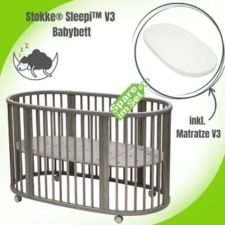 Stokke® SleepiTM V3 inkl. Matratze, Farbe: Hazy Grey