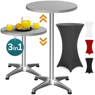 CASARIA Stehtisch Ø 60 x 70-115 cm grau