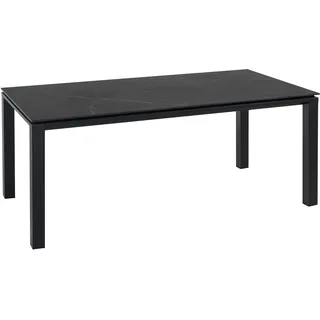 Lesli Living Monte Carlo Gartentisch 180 x 90 x 74 cm schwarz