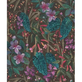 Rasch Textil Rasch Vliestapete 538236 Schwarz-Offblack Muster & Motive 10,05 m x 0,53 m