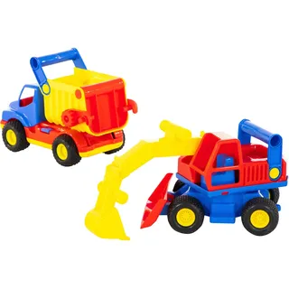 Wader ConsTruck Muldenkipper und Bagger sortiert