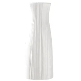 Unzerbrechliche Vase Blumen, Kunststoffvase Heimdekoration, Blumenvase Im Nordischen Stil, Simulierte Blumenvase, Dekoration Wohnzimmer, Esszimmer (Typ A, groß, weiß)