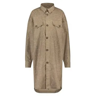 Agu Oversized Rain Langarmhemd - Lead Grey / Melange - XL