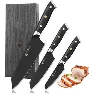 Wakoli Messerset, Schwarz, Metall, Kochen, Küchenmesser, Messersets