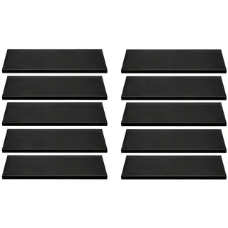 BigDean Stufenmatte 75 x 25 cm Schwarz