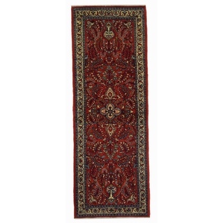 Orientteppich Perserteppich Sarough 224 x 80 cm, Borento, rechteckig, Handgeknüpft rot