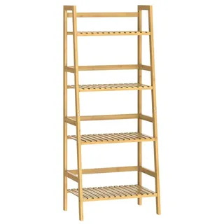CASARIA Standregal Bambus 4 Etagen
