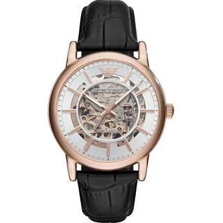 Emporio Armani Herren Analog Automatik Uhr mit Leder Armband AR60007